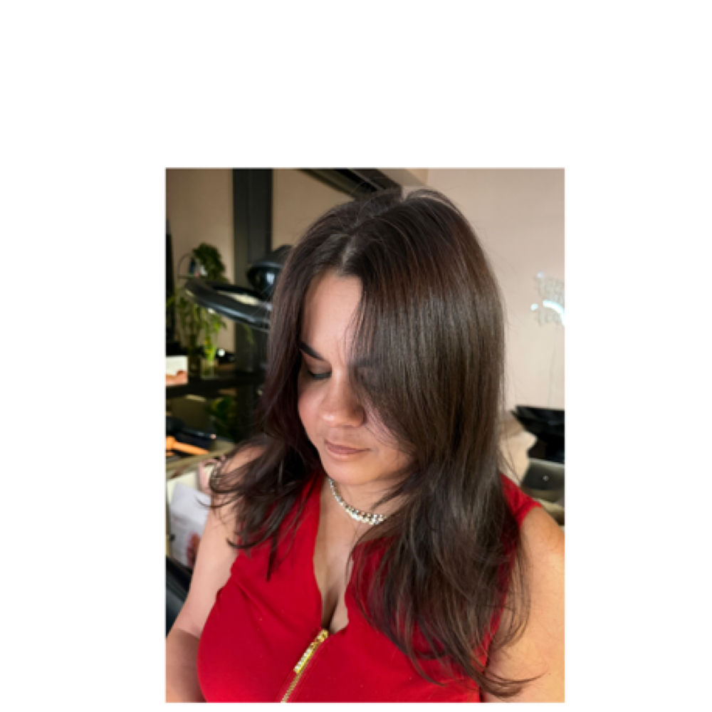GREY COVERGE + BLOWDRY at Bella Balayage Hair Studio in Melbourne, FL