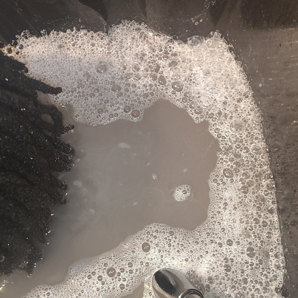 Deep Hair Wash at Naturally Peach Loc Studio in Mount Vernon, GA