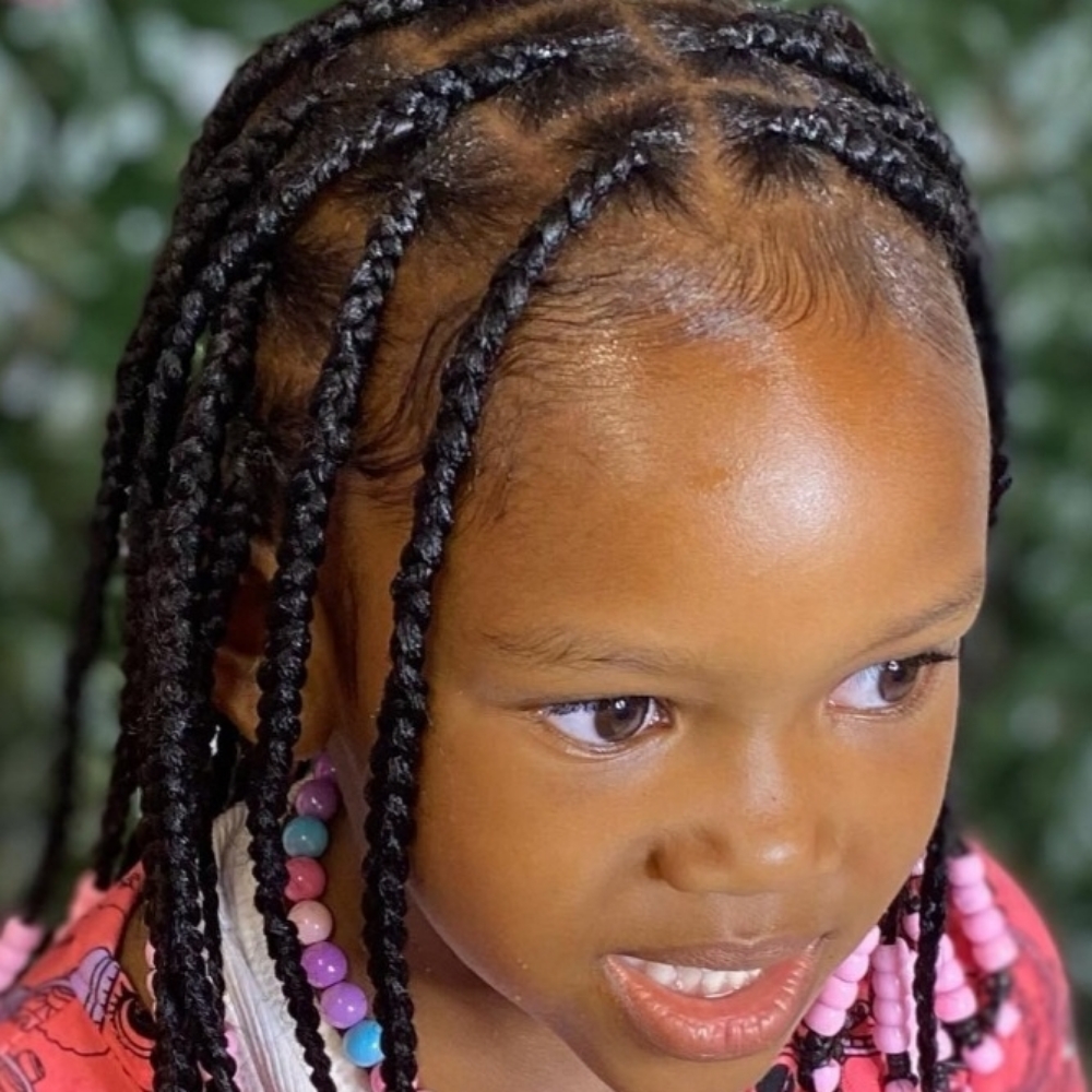 Kid Knotless Box Braids~ Medium