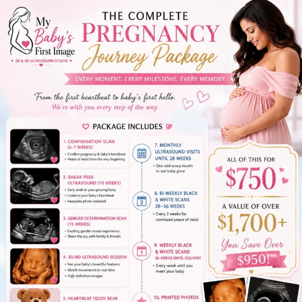 Complete Pregnancy Journey Package at My Baby's First Image in Lawrenceville, GA