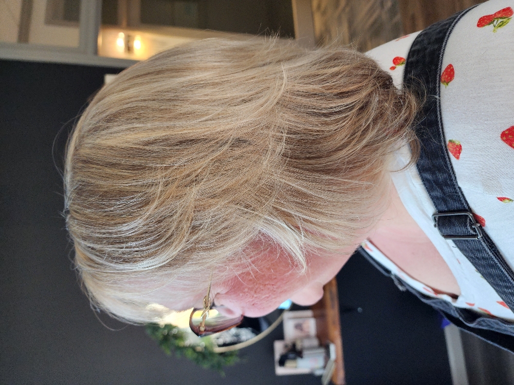 Partial Blonding at Blended Roots Salon in Woodstock, GA