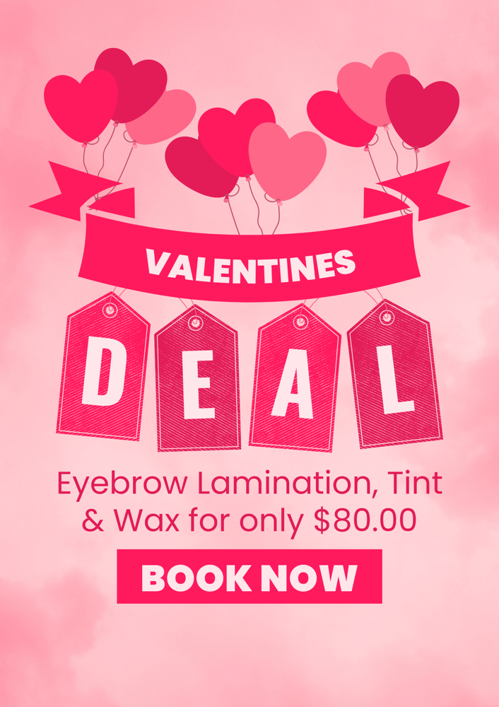 Valentines Eyebrow Lamination Deal