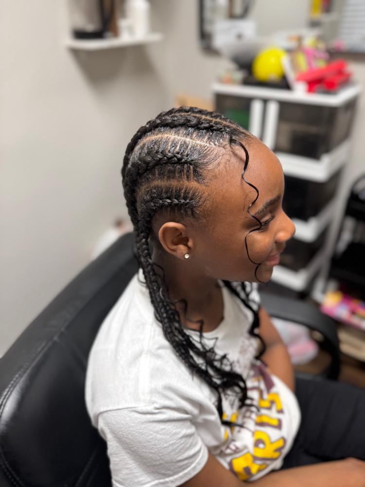 6 Feed In Braids at BluDiamond Braids in Fort Pierce, FL