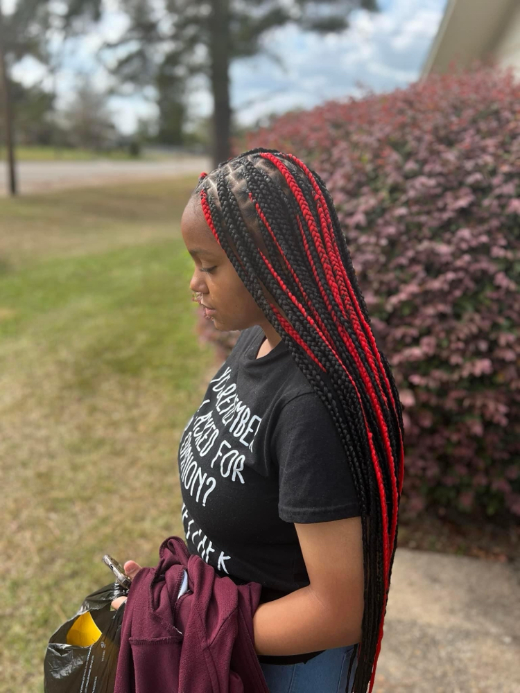 Medium Knotless Braids