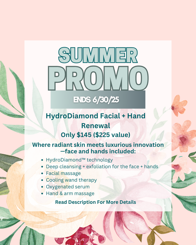 HydroDiamond Facial + Hand Renewal