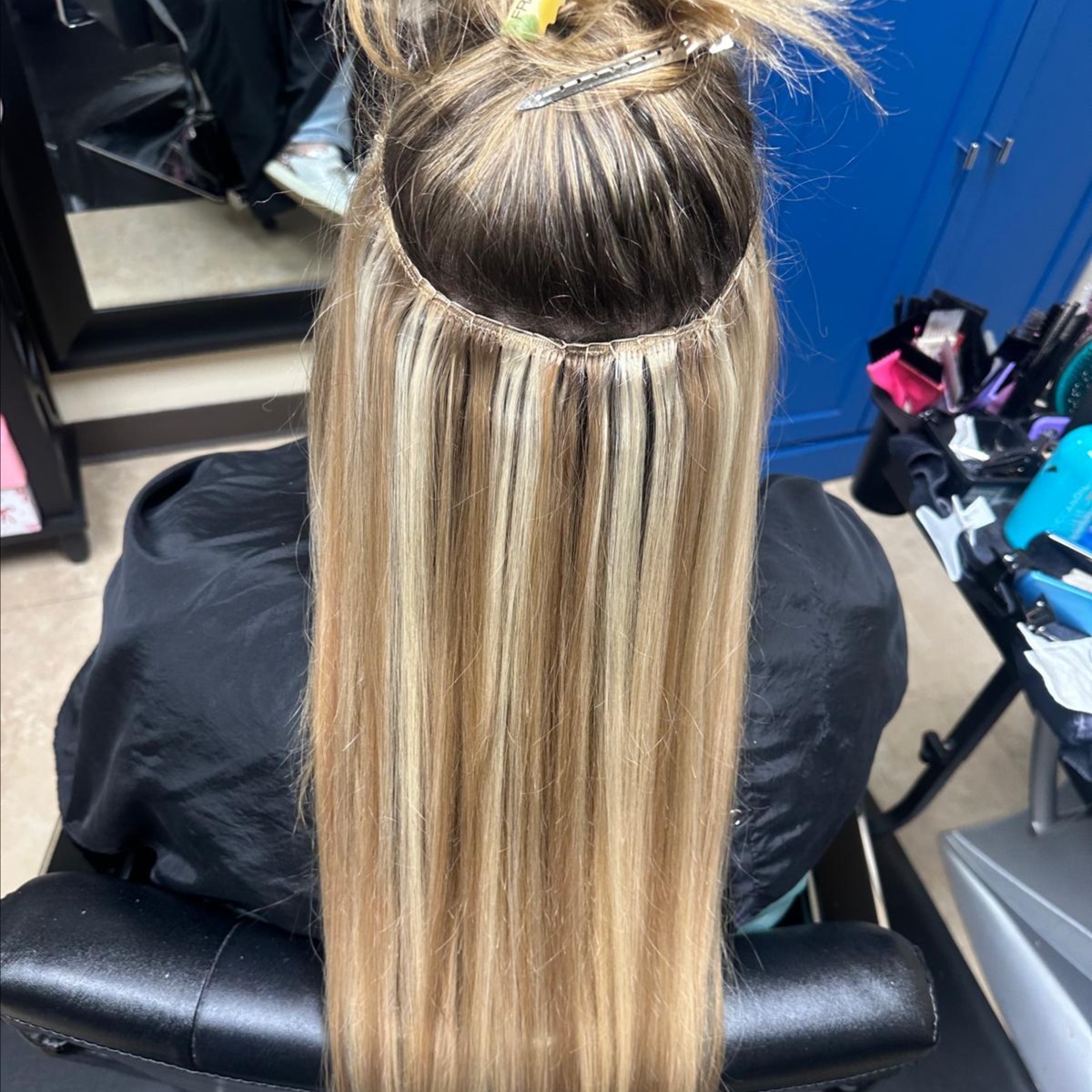 Hair Extension Consultation at NEDE Beauty Collective in Rockwall, TX