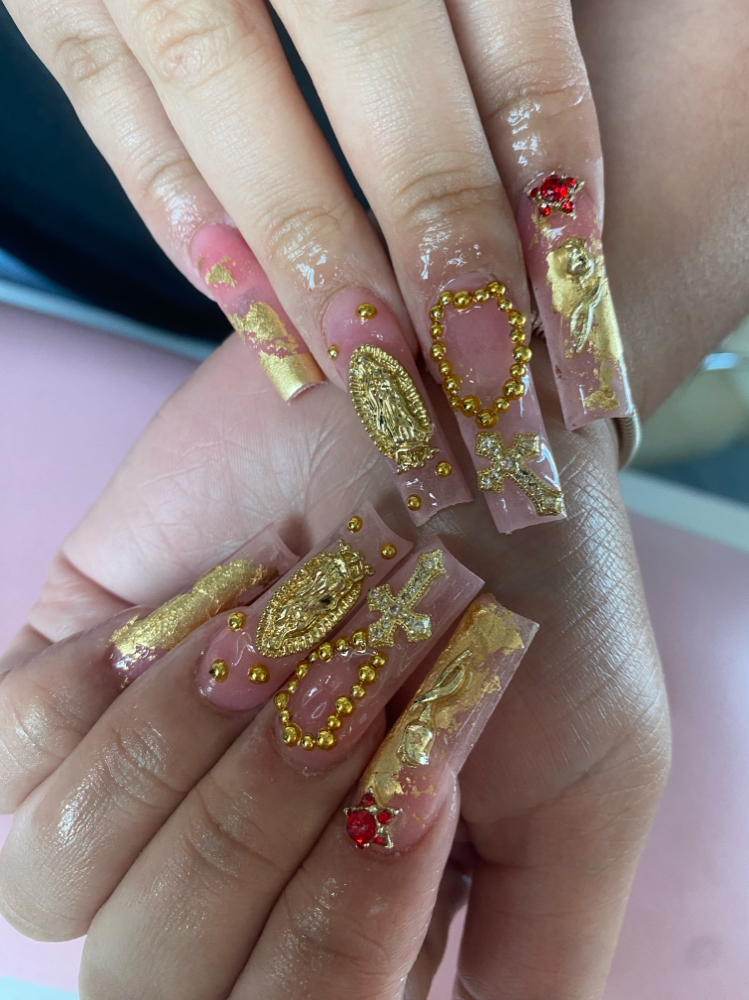 Acrylic Fill at meraryheartsnails in Copiague, NY