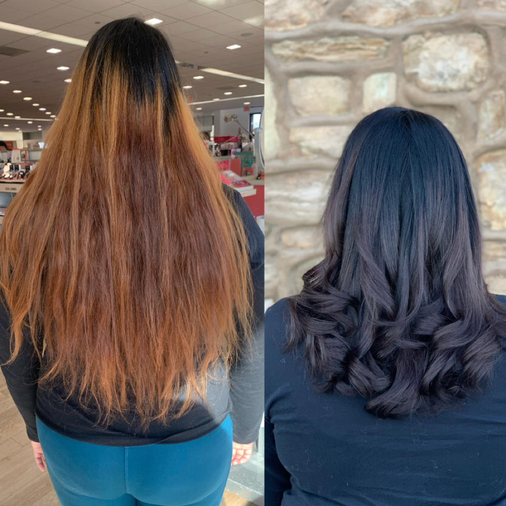 Color Correction at INVU Beauty Salon in Modesto, CA