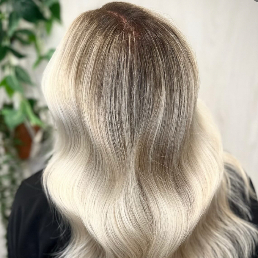 Partial Balayage + Style at EVERROOT Hair Studio in Austin, TX