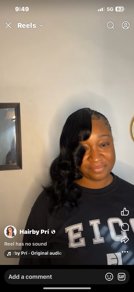 Half Mowhawk Quick Weave at L&B House Of Beauty in Bluegrass, IA