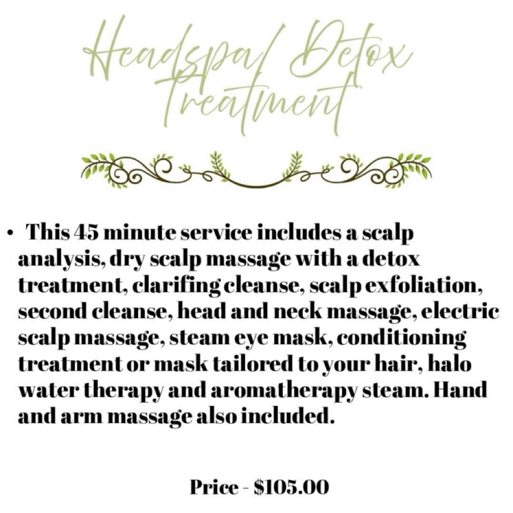 Headspa Detox Treatment at Japanese HeadSpa by Savannah at Allure Salon in Lumberton, NC