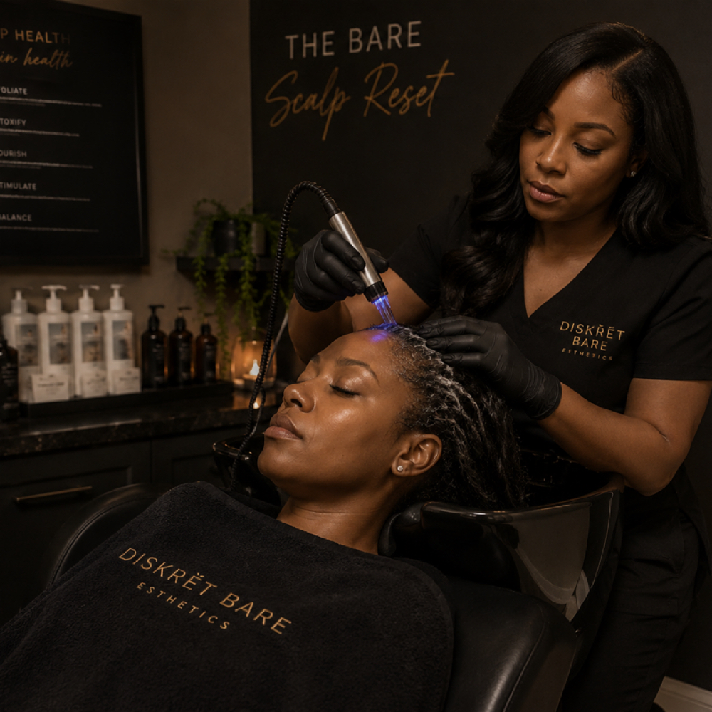 The Bare Scalp Reset at Diskrēt Bare Esthetics in Dallas, TX