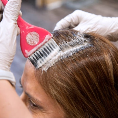 Root touch-up at Blossoms HTX Hair Studio in Spring, TX