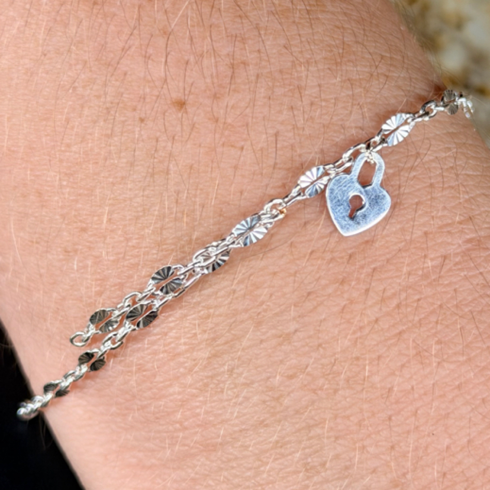 Permanent Jewelry Sterling Silver at Mi Vida Beauty Northside Salon in Tucson, AZ