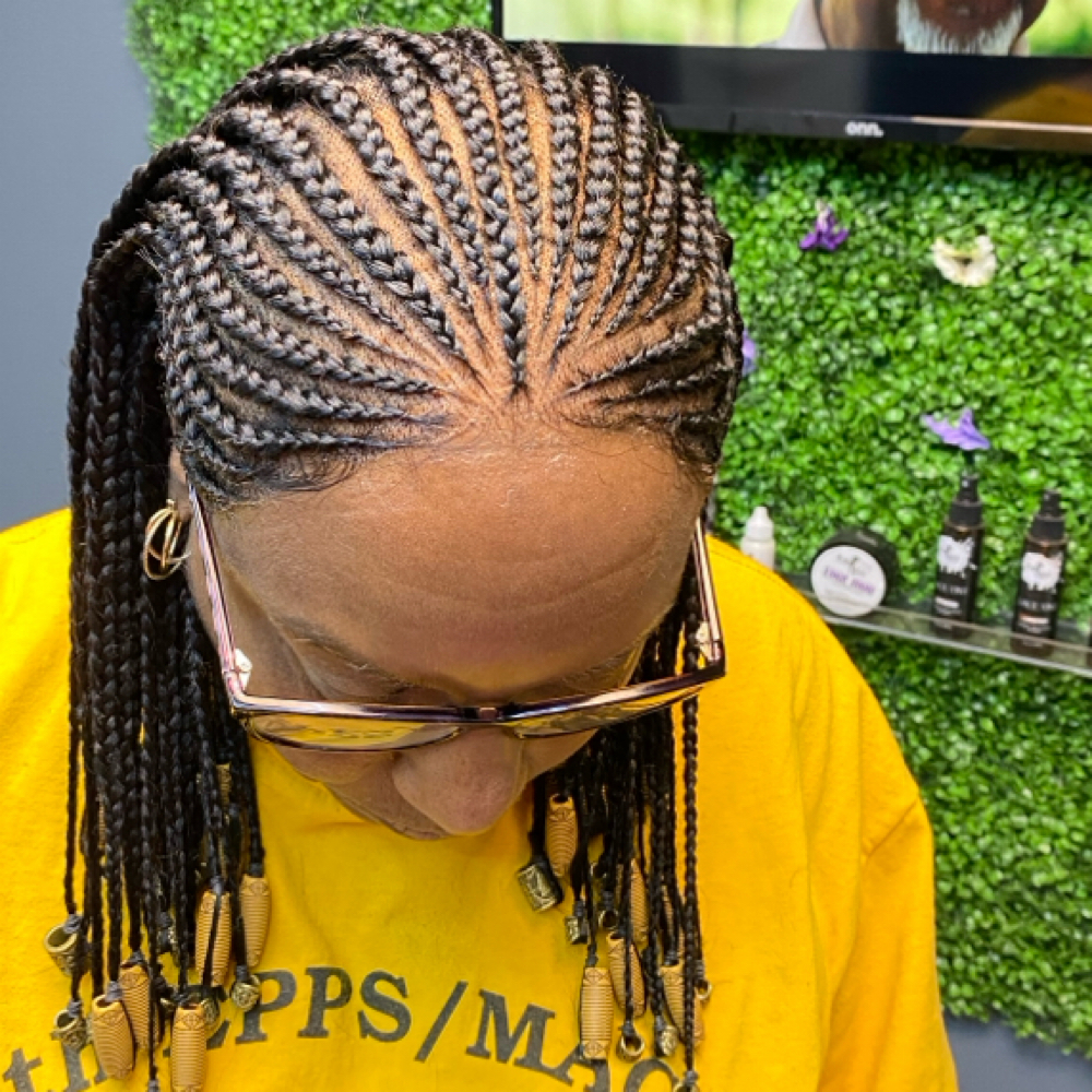 Alopecia cornrows 30% hair loss at TheBraider Hair Academy in Duncanville, TX