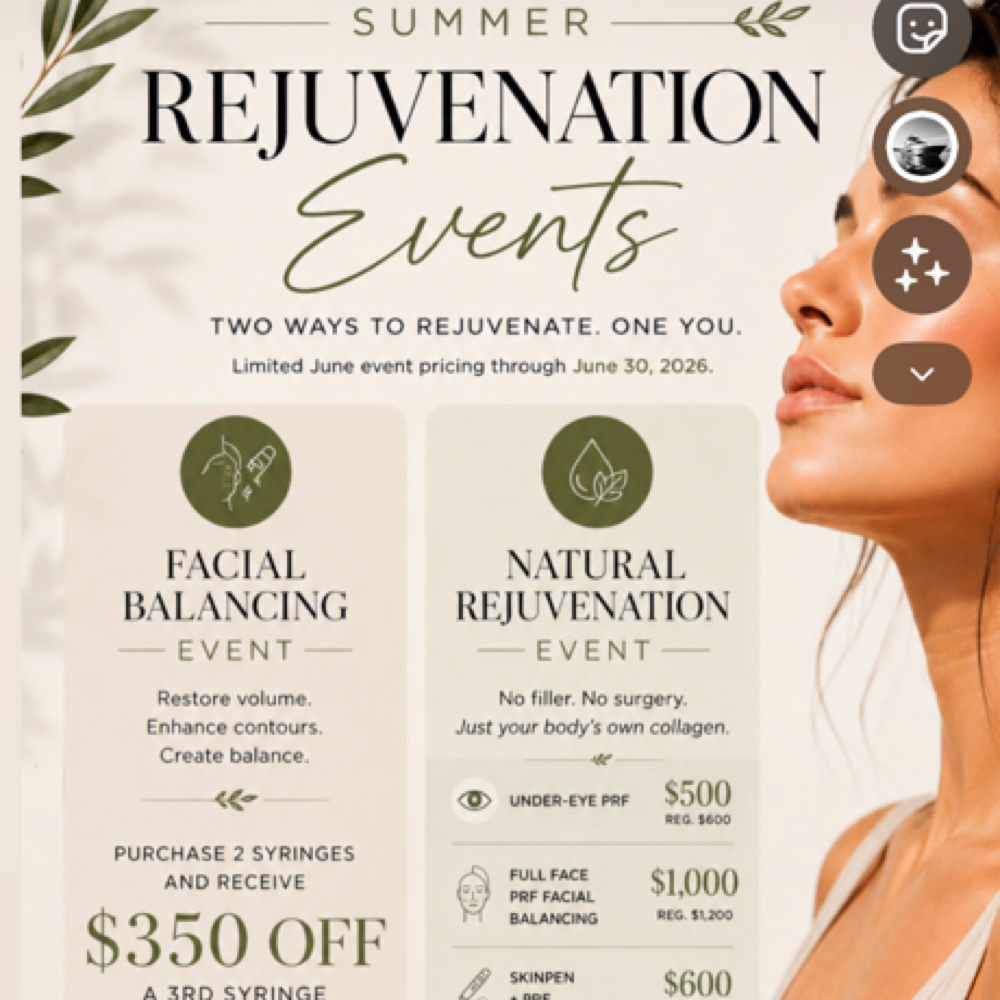 PRF + SKIN PEN (Summer Special) at Radiating Aesthetics in Saline, MI
