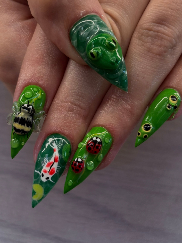 Advanced 3D nail art at Vibe Salon in Reno, NV