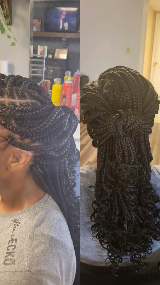 Medium Box Braids at A Touch Of Class II in Farmville, VA