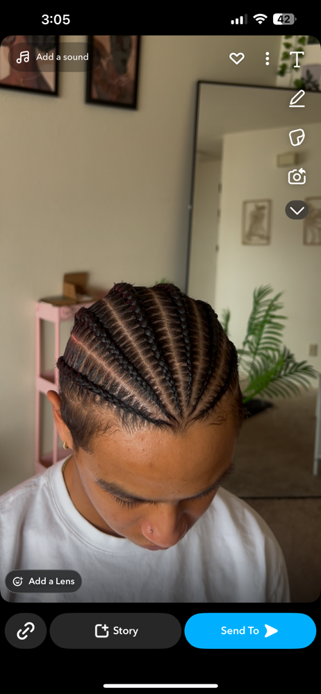 6 Cornrows