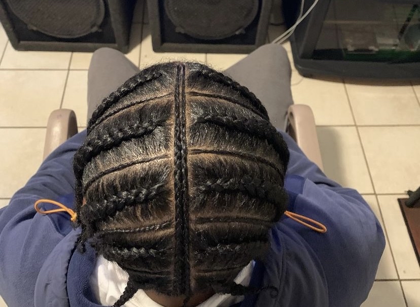 Cornrows And Designed Braids