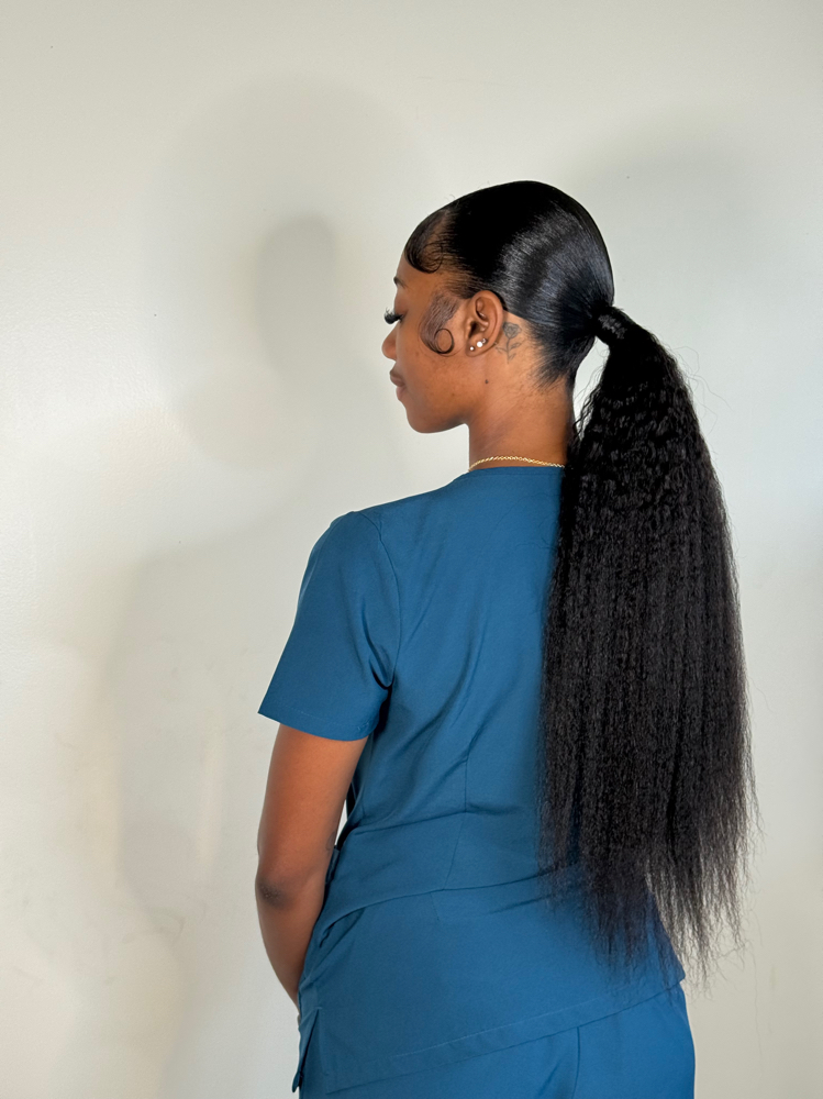 Sleek Ponytail at Cozmo Colorz in Wahiawa, HI