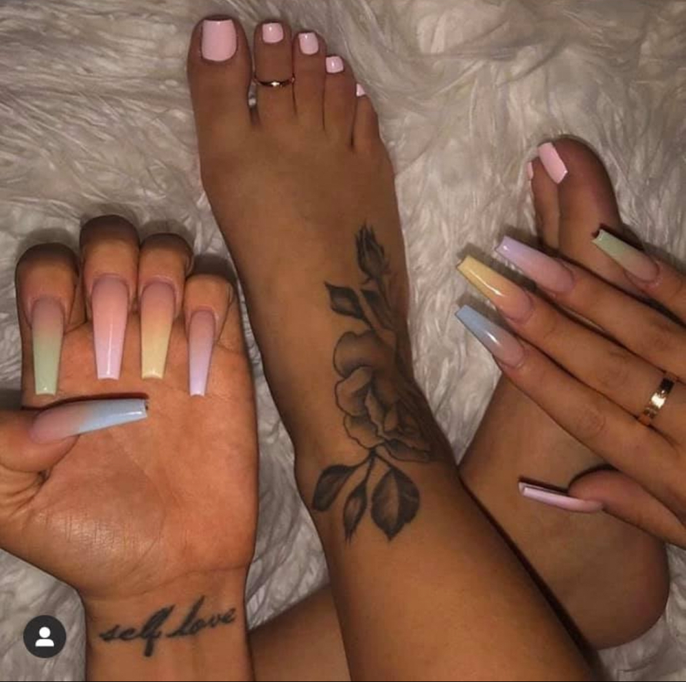 Simple Design Combo at Kei Nail’d It in Detroit, MI