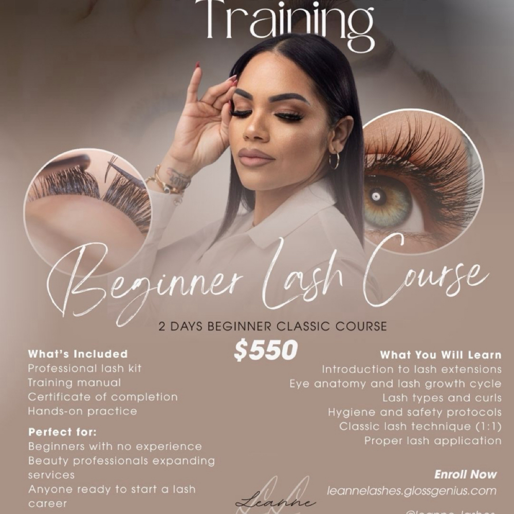 Classic 1 On 1 Lash Training at Leanne Lashes in Debary, FL