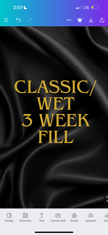 Classic/Wet 3 Week Fill