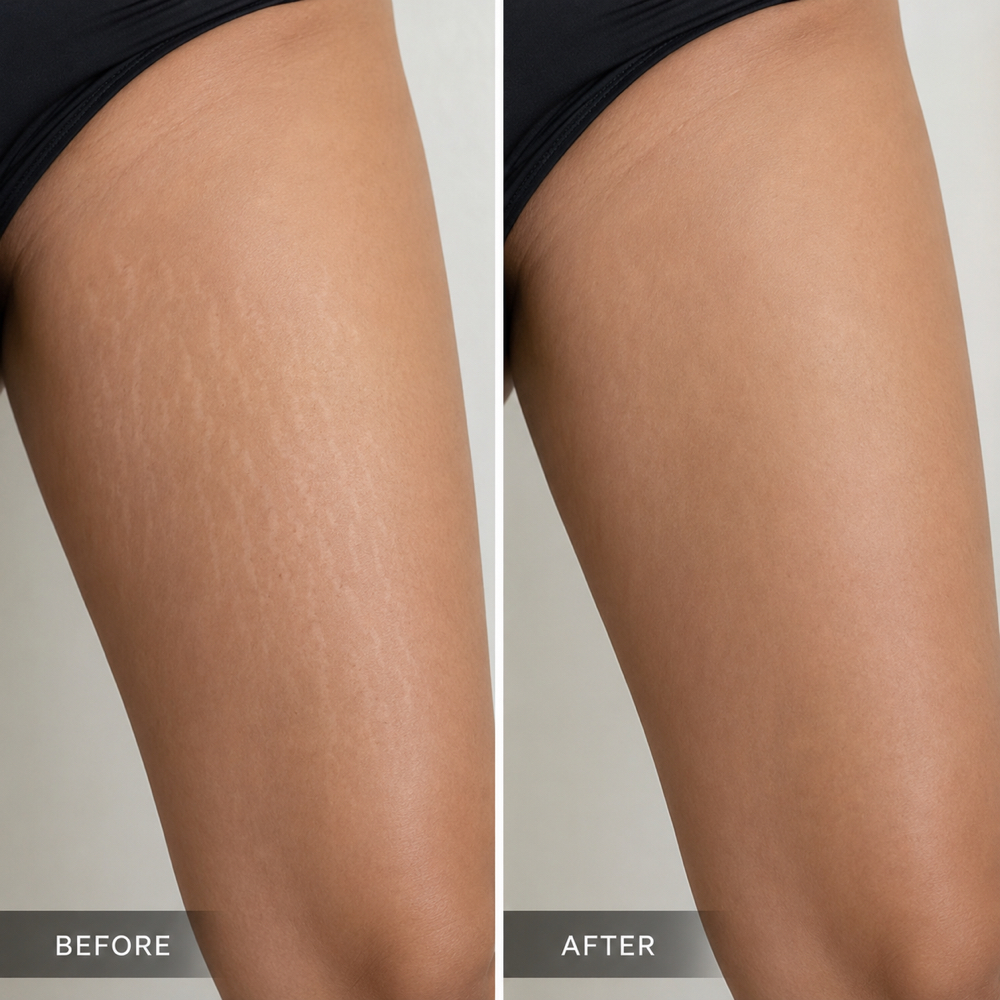 Inner Thigh Stretch Mark Camouflage at Restored Hue Paramedical Studio in Atlanta, GA