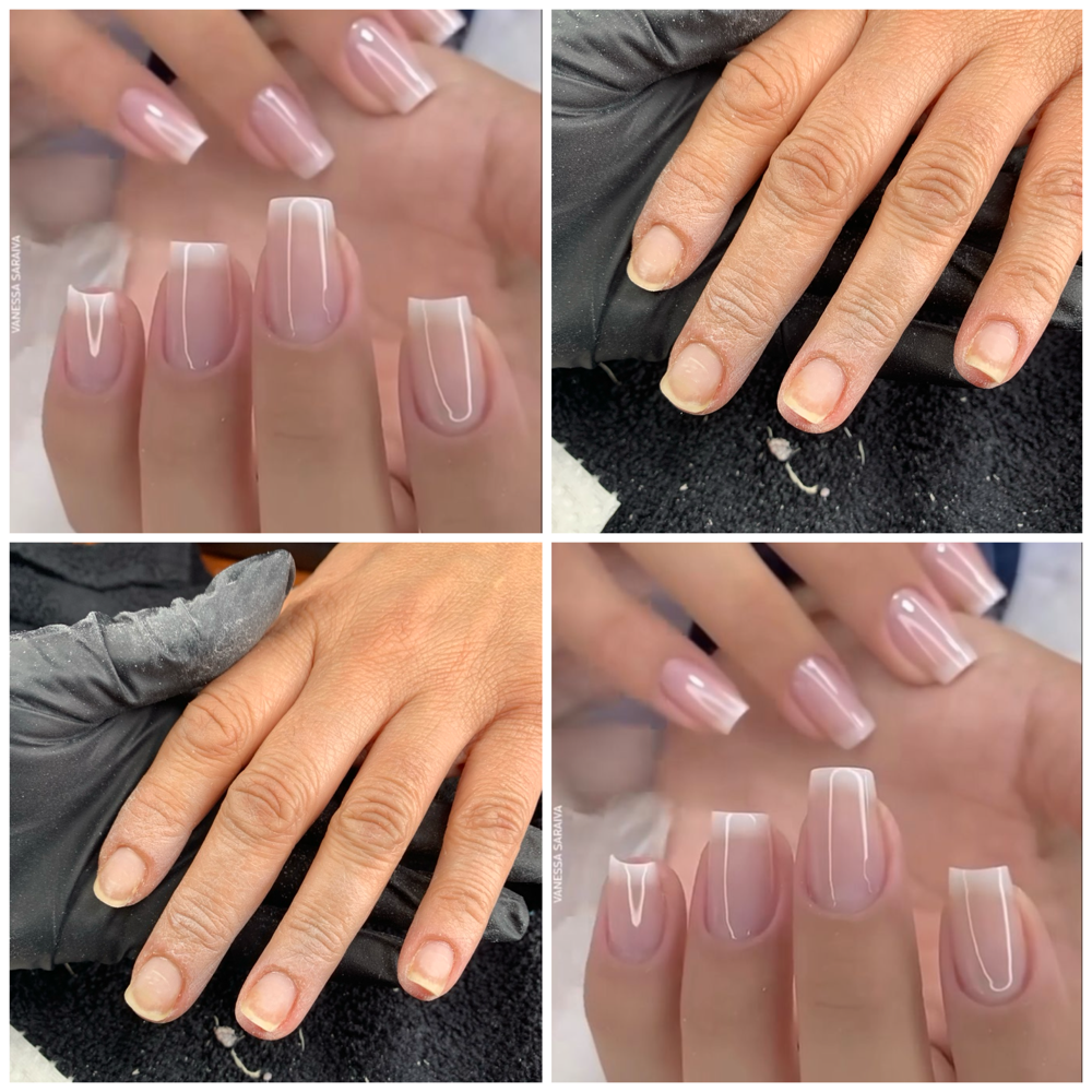 Soak-off + Acrylic full-set/overlay