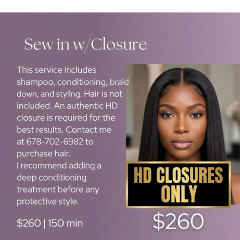 Sew In W/Closure at Hair by J’Rena’ in Lawrenceville, GA