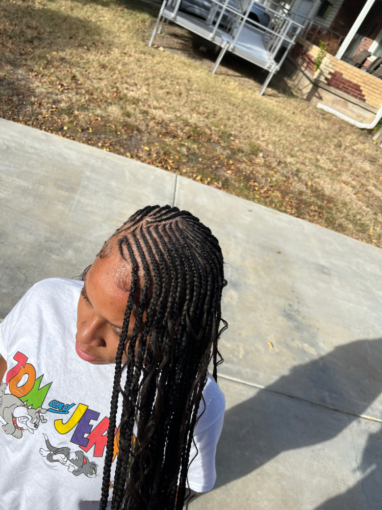 Small Fulani at BraidsByJinece in Wichita, KS