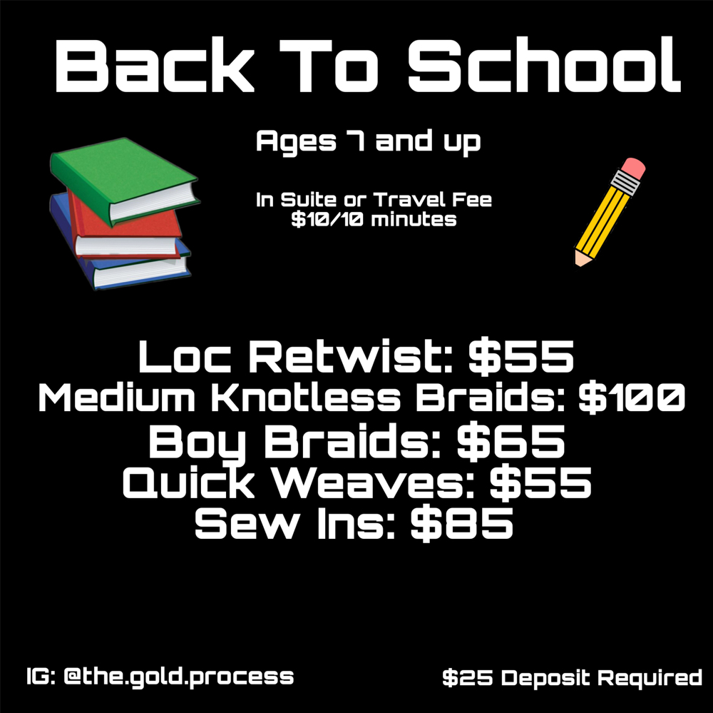 Kids Medium Knotless Braids/Twists at The Gold Process in Arlington, TX