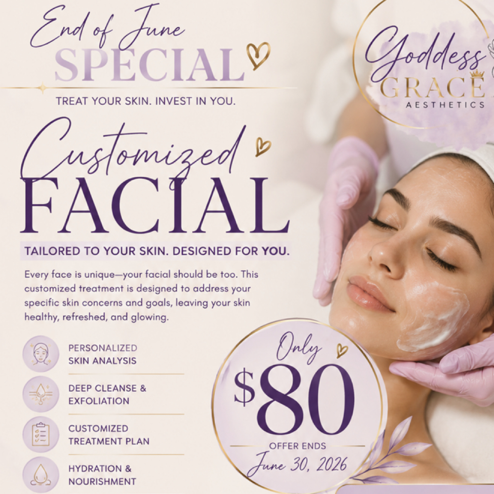 Book Now! June Promo at Goddess Grace Aesthetics in Sugar Land, TX