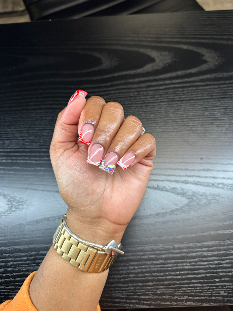 Acrylic Full Set, X-Short Square
