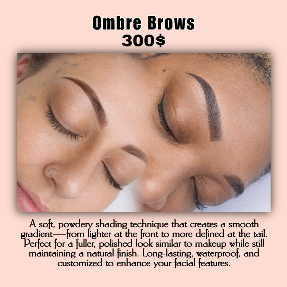 Ombre Shading at browsbymay in fort oglethorpe, GA