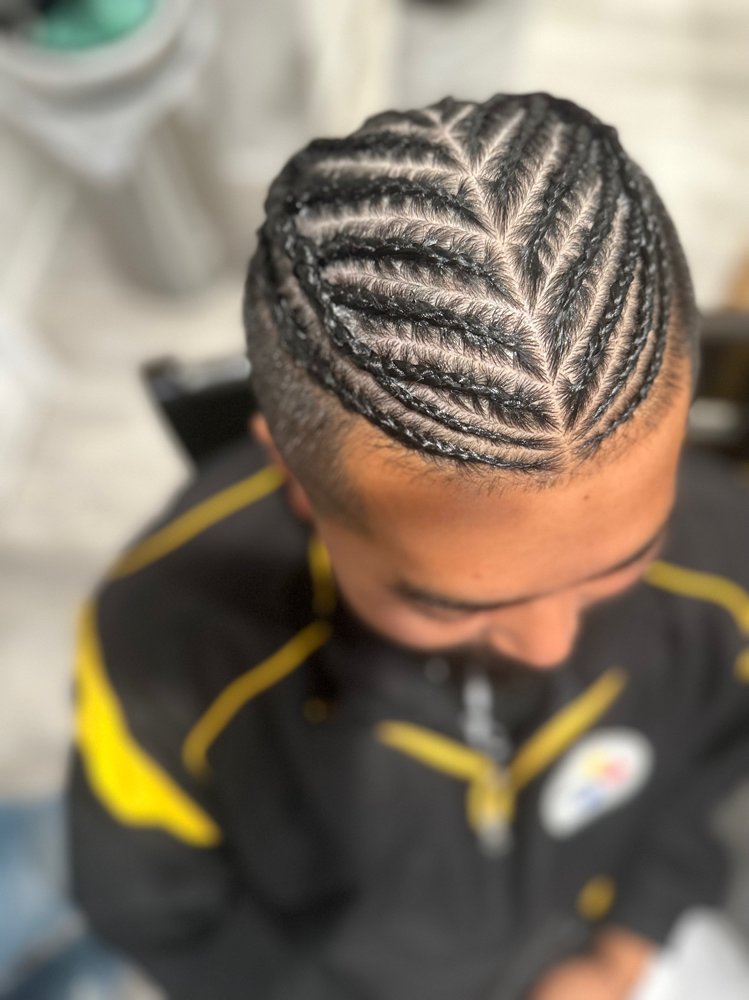 Fishbone Design (half Head )