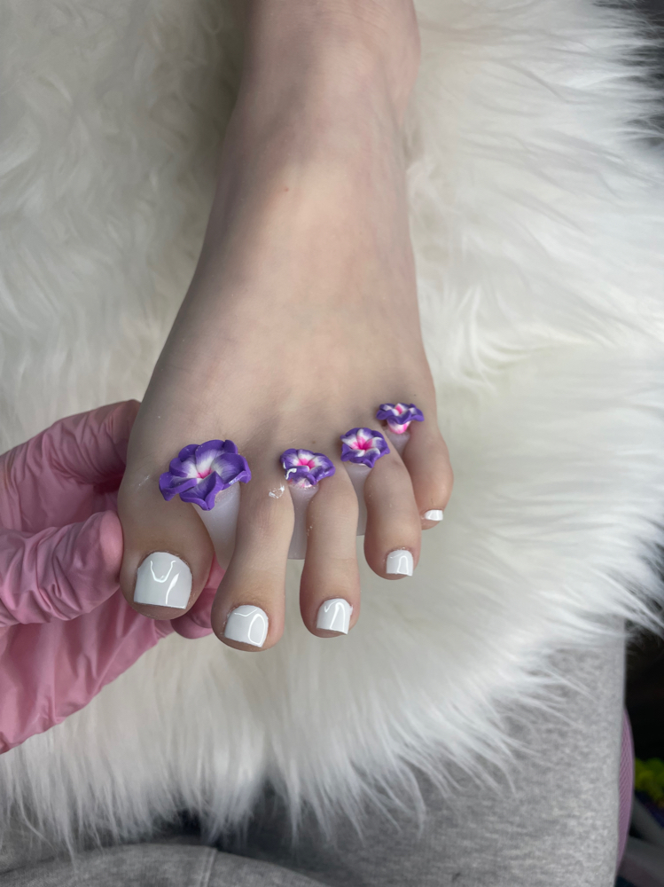 All Acrylic Pedicure current client at NailssbyJordynllc in Amherst, OH