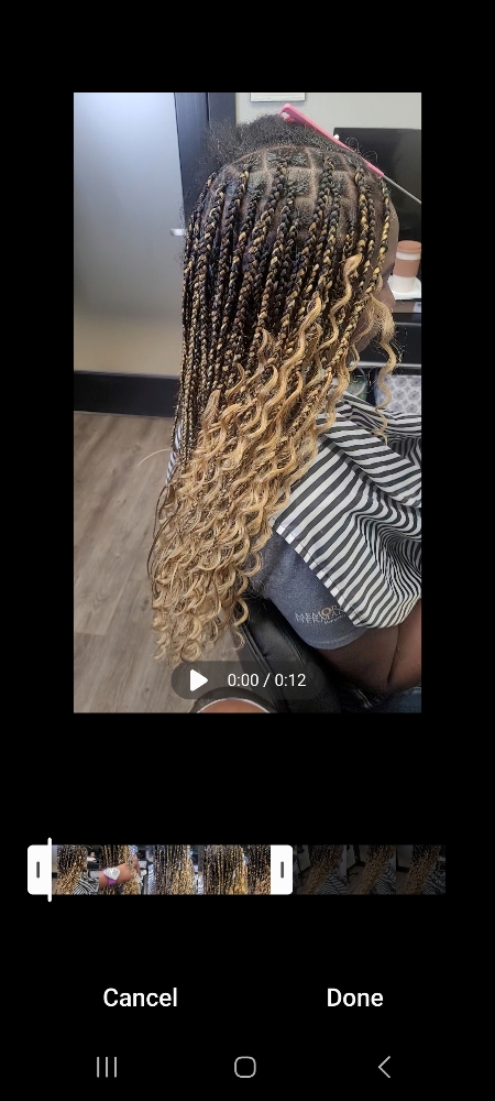 Smedium Boho Knotless Box Braids