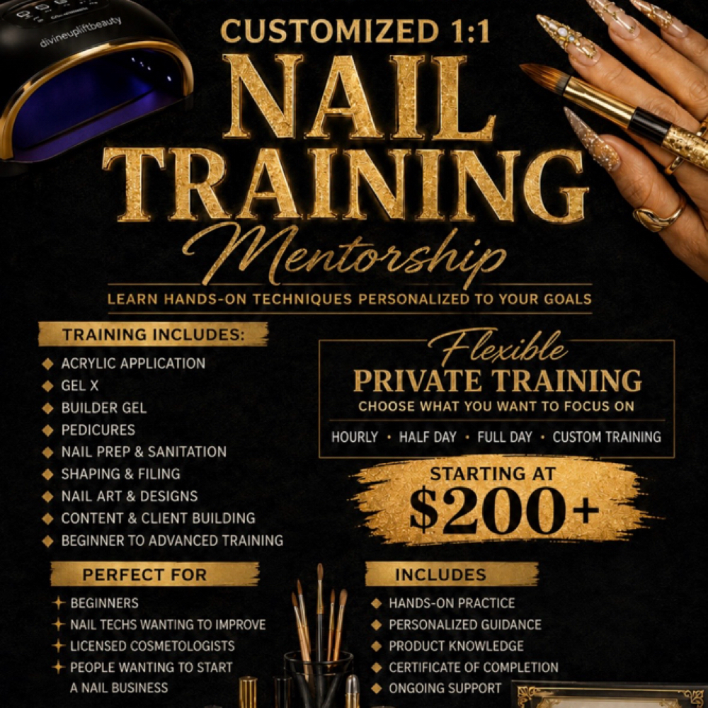 Nail Class Consultation at Divine Uplift Beauty in Upon Booking, NY