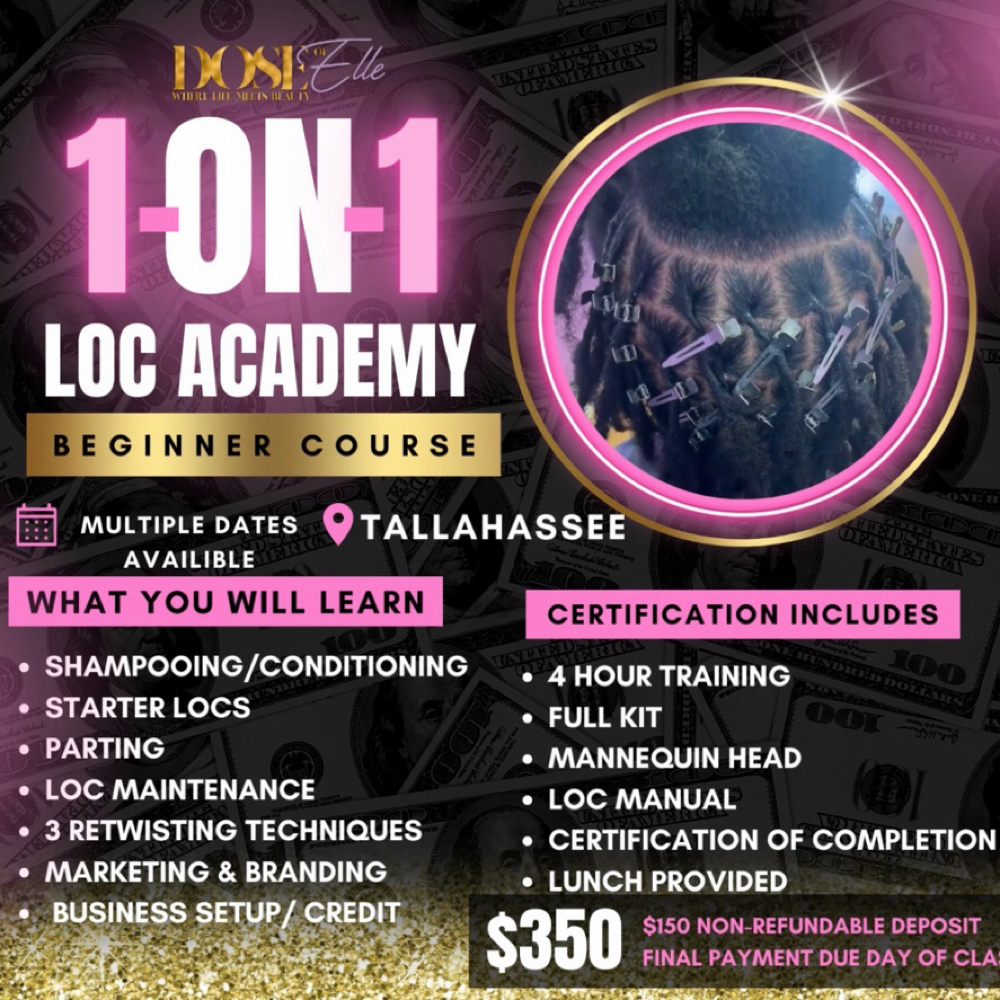 Beginner Loc Class at Dose Of Elle LLC in Tallahassee, FL