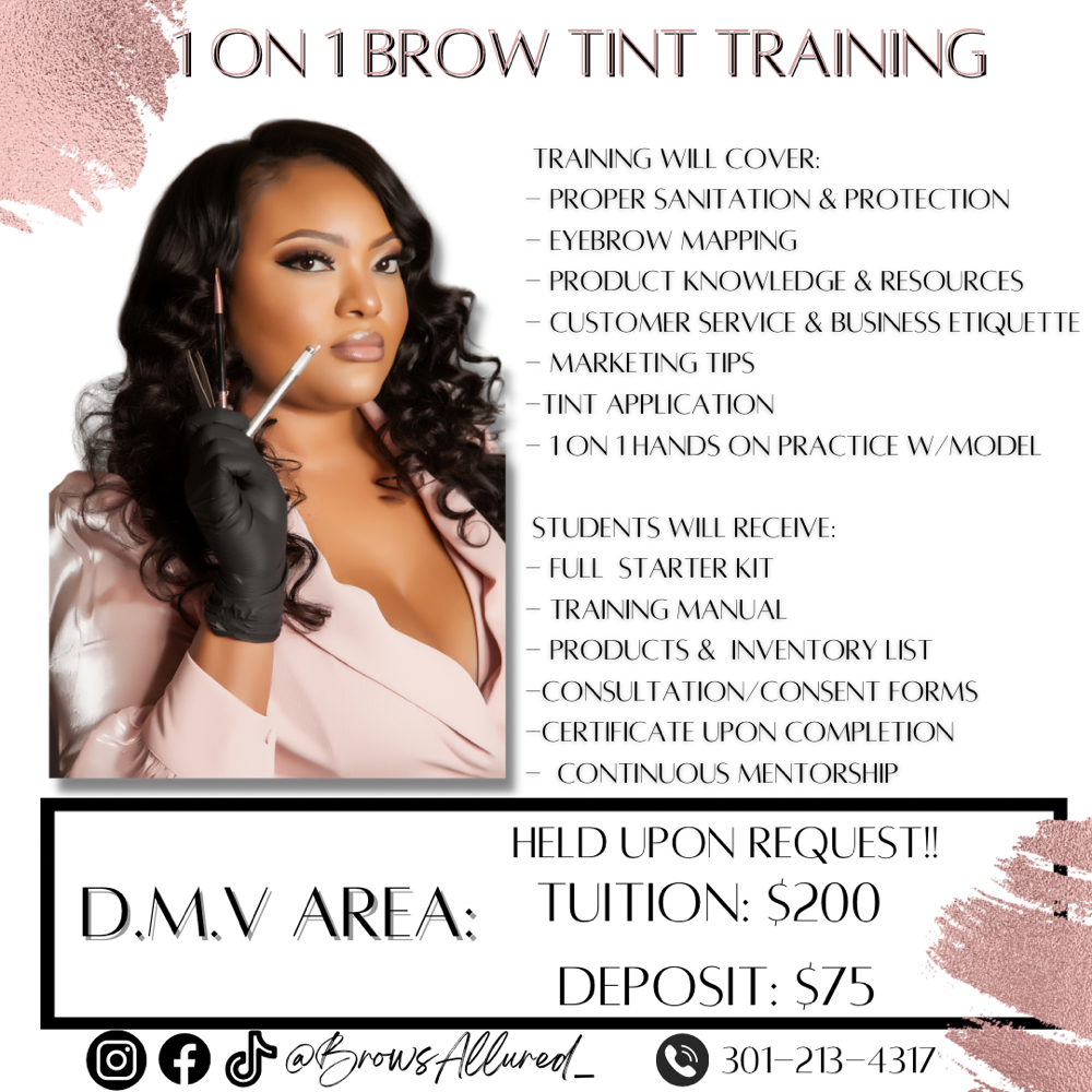 Brow Tinting Only  Workshop