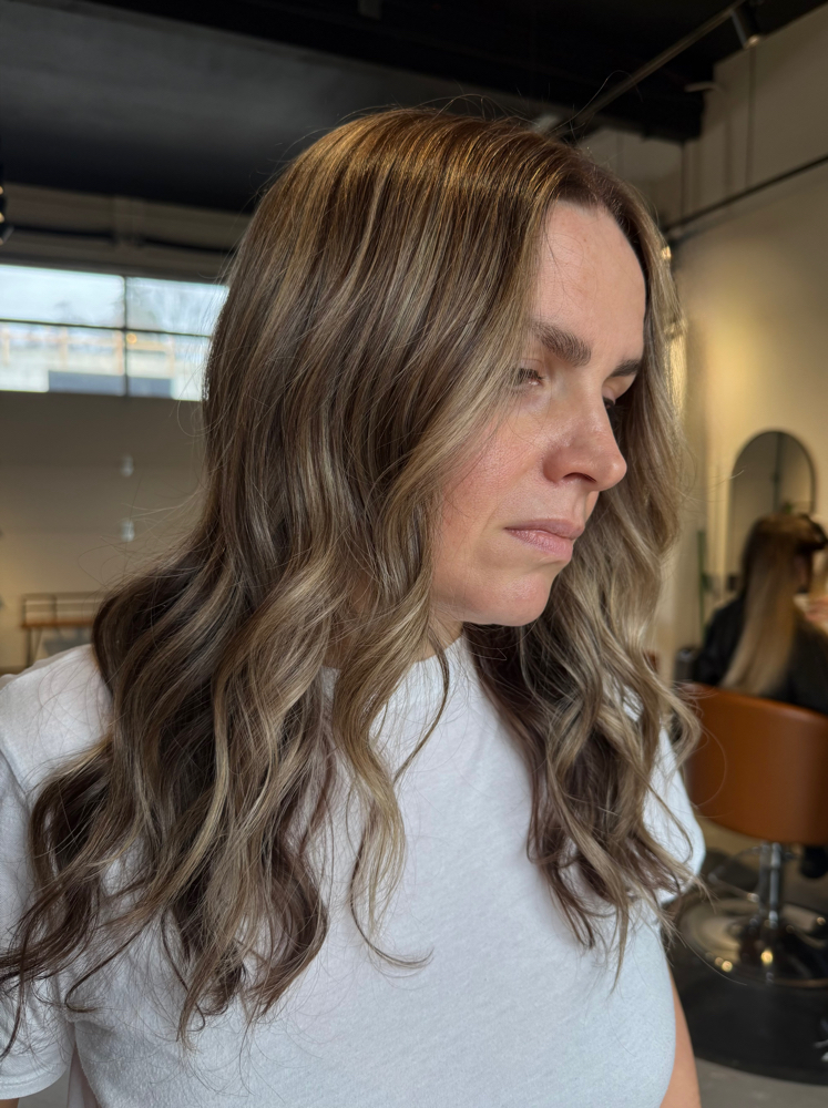 Root Touch Up + Mids/ends Refresh