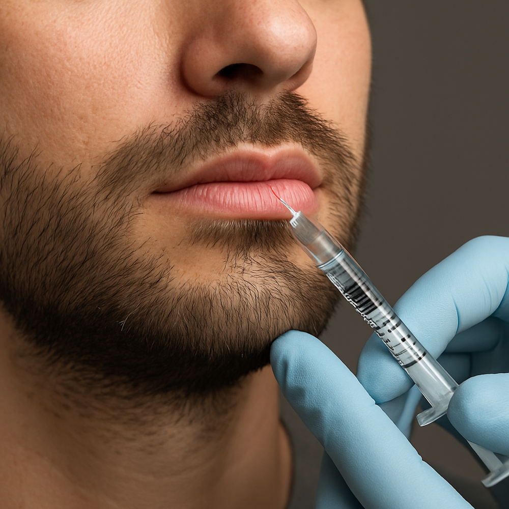 Male Lip Volume Restoration at Divine.beauty.7 in Houston, TX