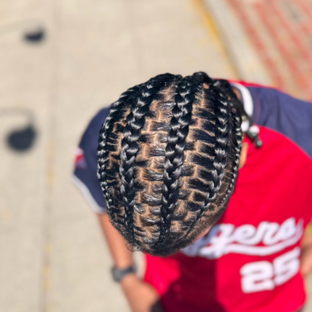 Designer Mens Cornrows at Chinwem’s HairB&B in Ayer, MA