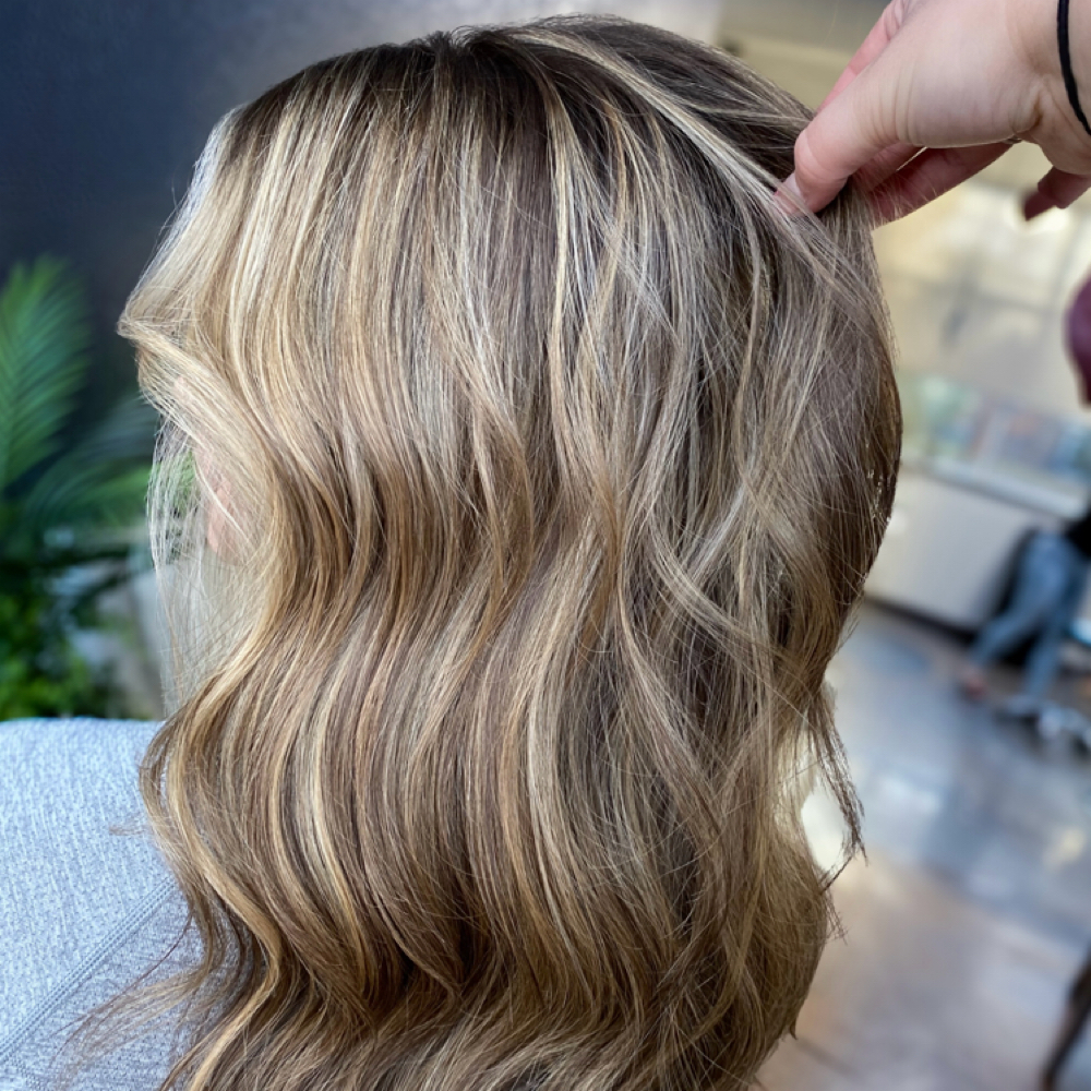 Roots W Partial Highlight/Balayage at Nicole Sherman hair co in Parker, CO
