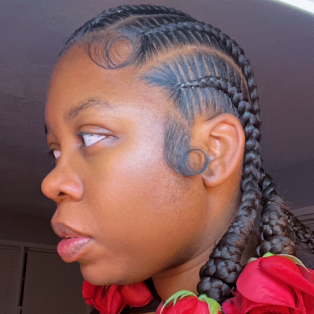 Womens Stitch Braids (4-8) at GBP HAIR in Southfield, MI