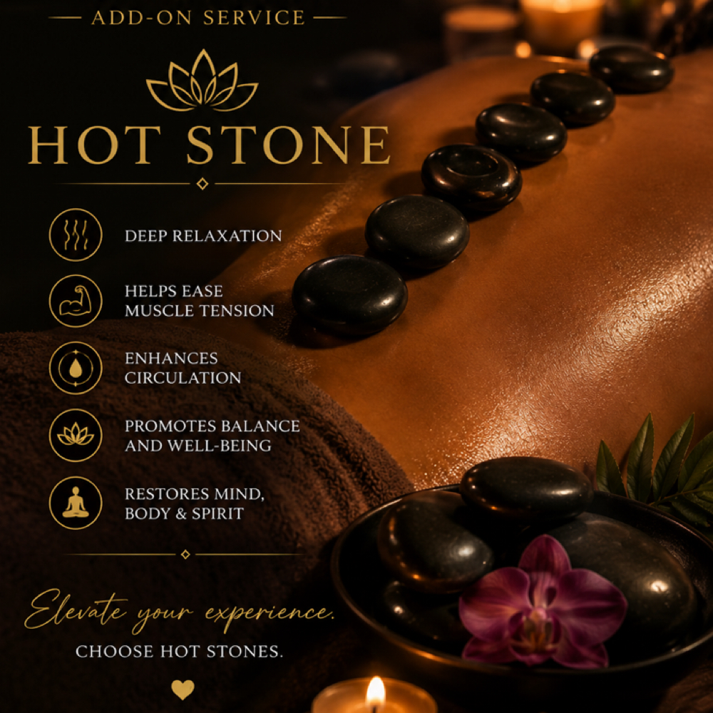 Hot Stones at Shantee’s Intuitive Massage in Palm Springs, CA