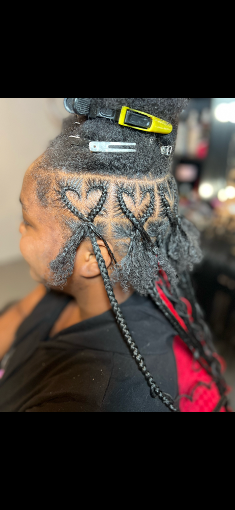 Heart design at Miya's Creations in Hyattsville, MD