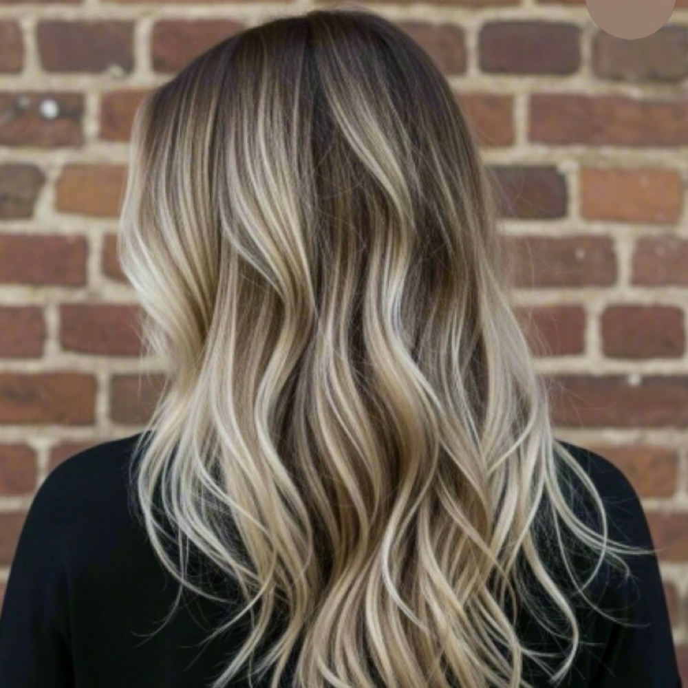 Full Balayage Highlight & Haircut at Halo Head Spa in Fair Oaks, CA
